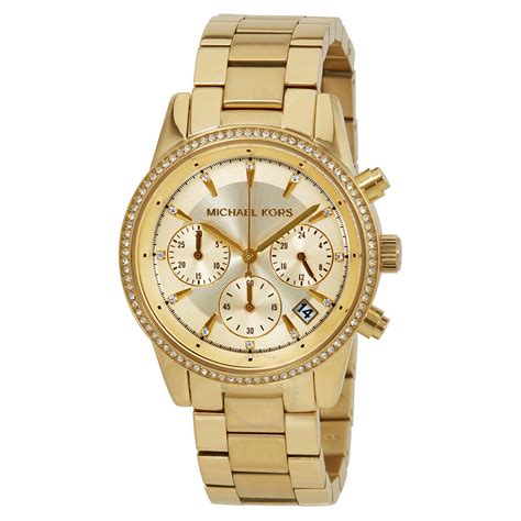 michael kors mk6356 ritz jak dzialaja tarcze|Michael Kors Women's Chronograph Ritz Stainless Steel .